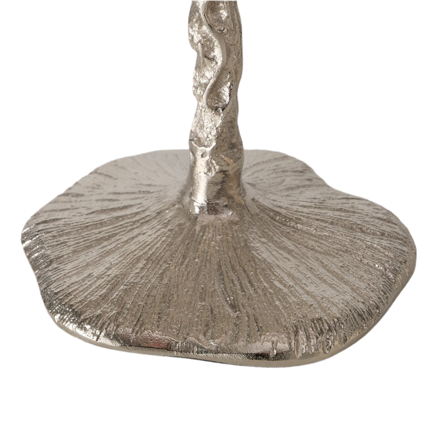 Bow Elegance Kerzenleuchter Schleifenform Silber 26cm Aluminium Handgefertigt