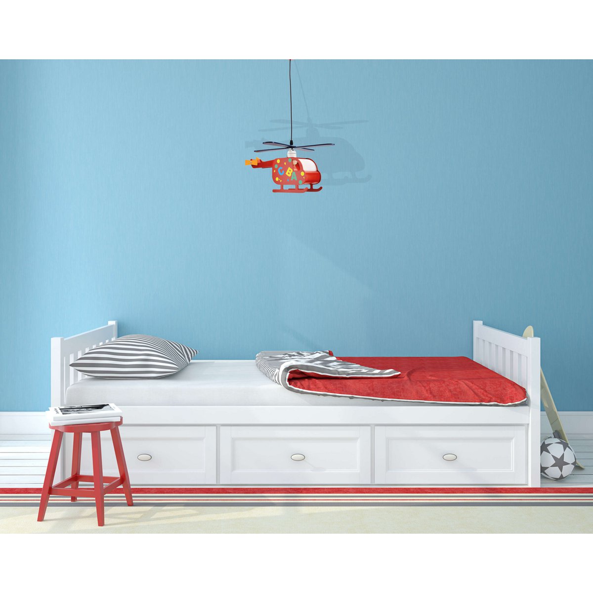 Kinderpendelleuchte "HUBERT" Hubschrauber