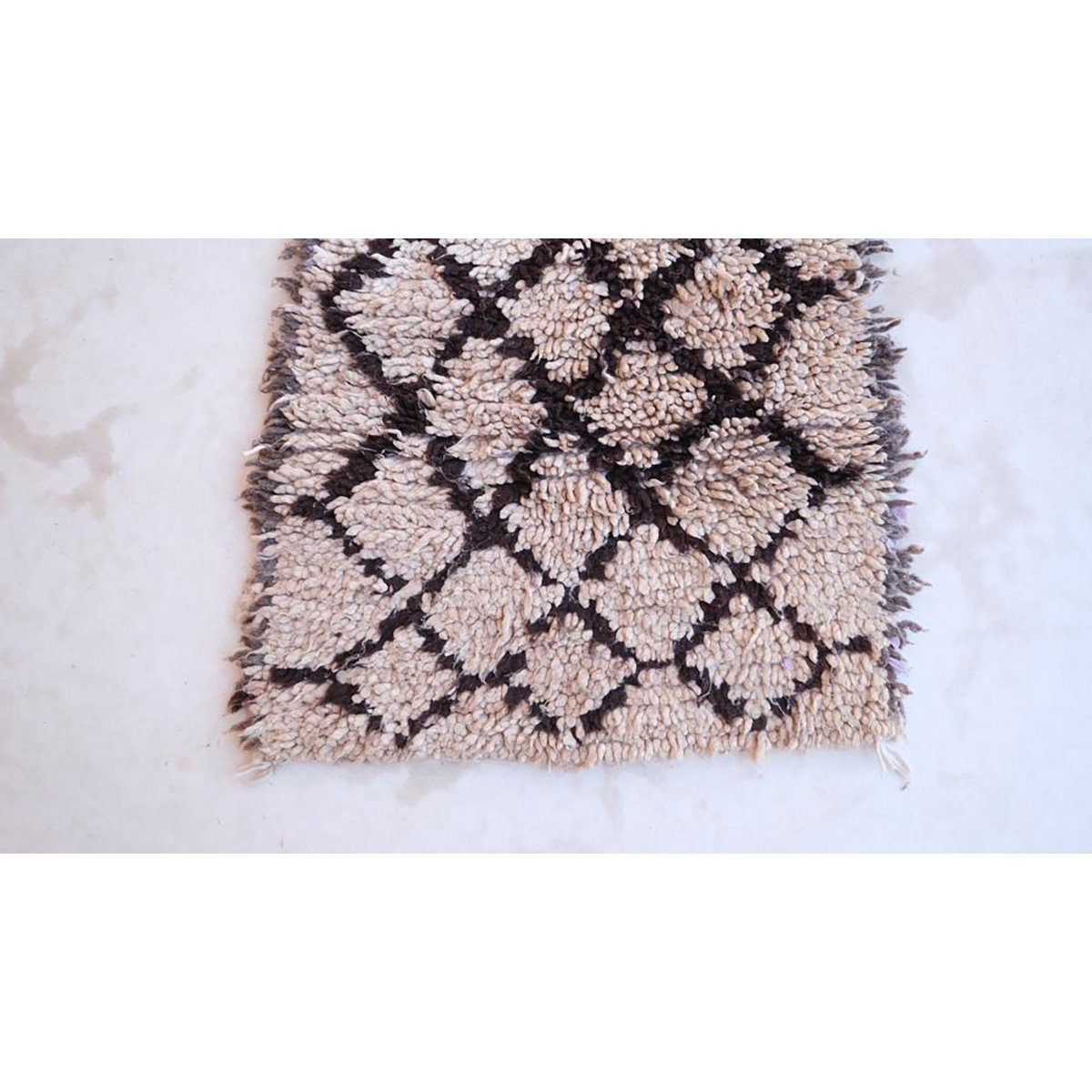 Marokkaner Berberkorridor Teppich reines Woll 73 x 188 cm