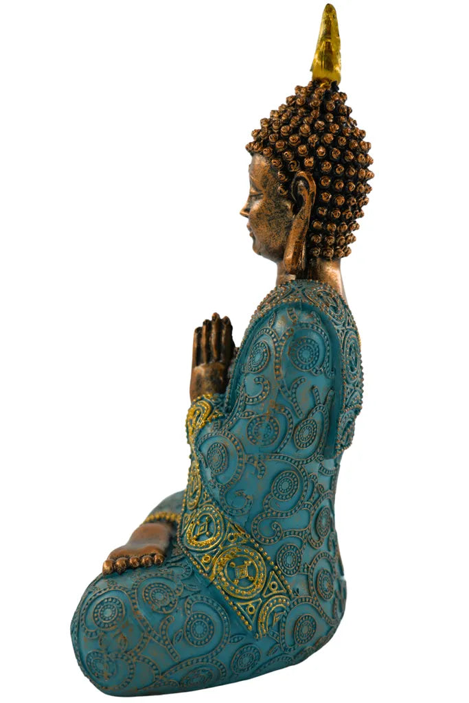 Dhyana Mudra Shanti Buddha Dekorative Figur, 30 cm
