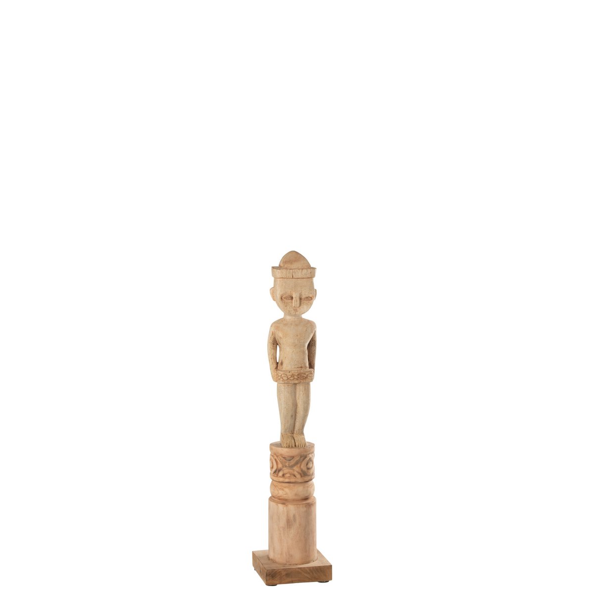 Afrikanische Holzfigur – Naturbraun – Klein