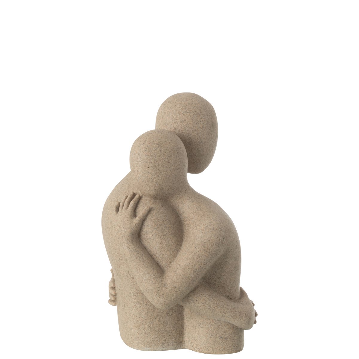 Skulptur Paar Kuschelnd Resin Beige 38 cm