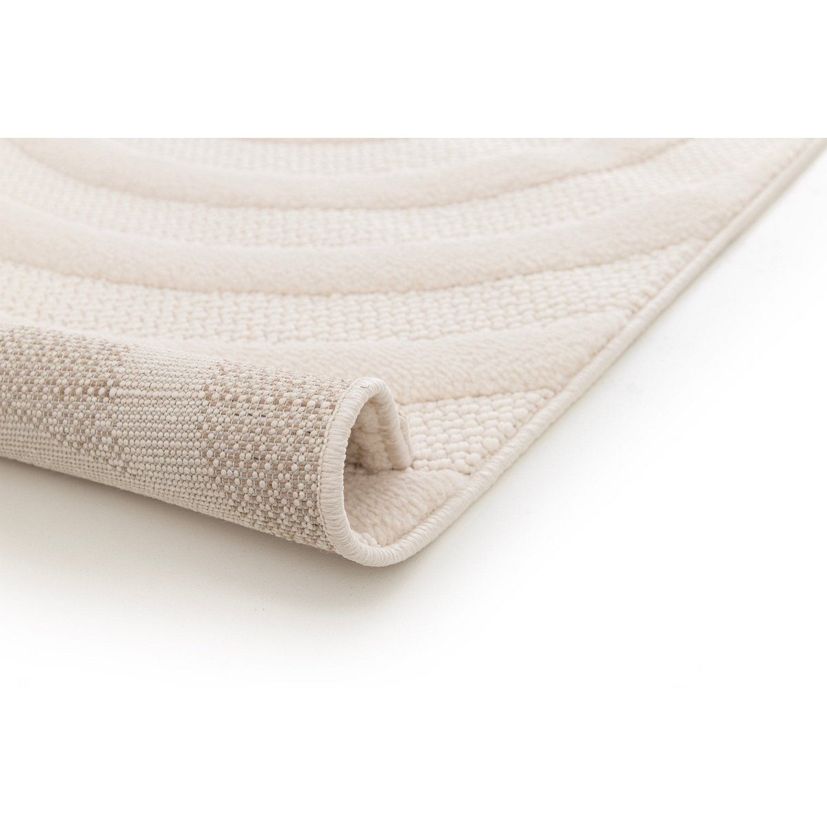 Weicher Teppich mit drei dimensionalen Effekten neutrale Trianon -Töne