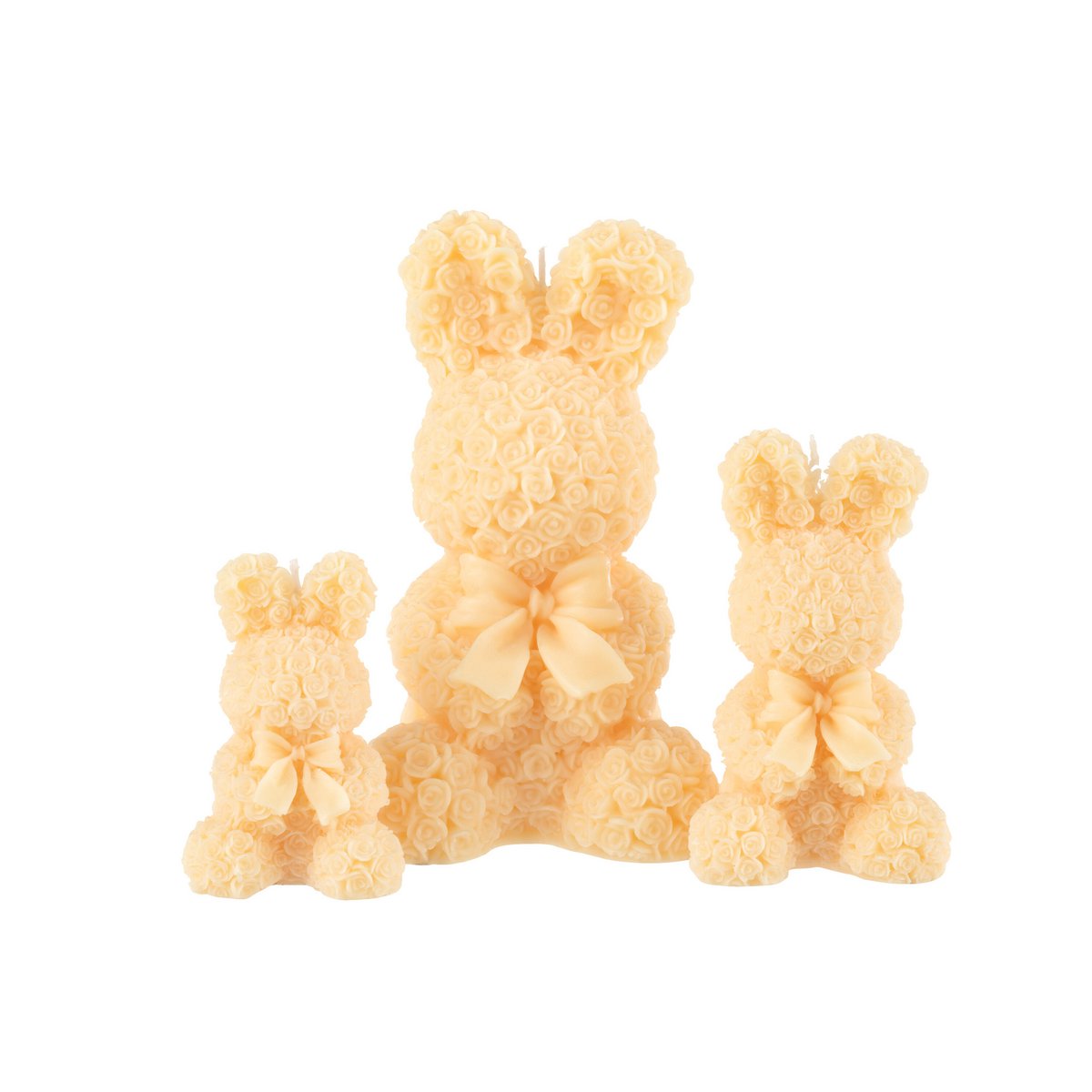 J-Line Kerze Rabbit – hellgelb – groß – 25U