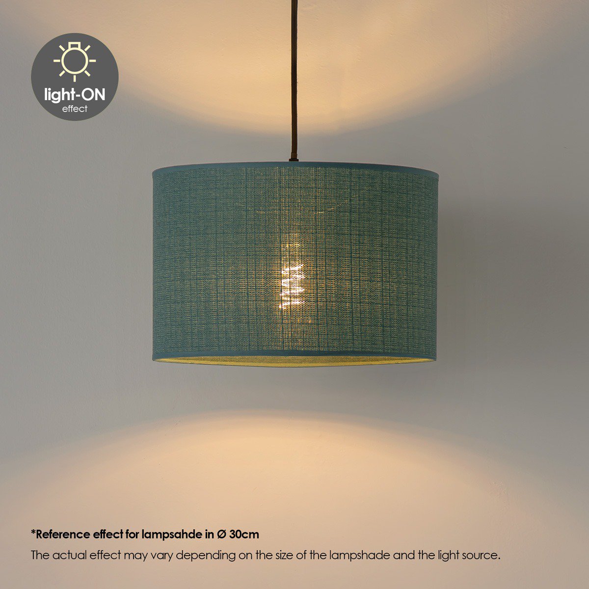 Zuhause süße Haushaltslampe Leinwand - XXL Strahl 3L - Türkis - 50 cm