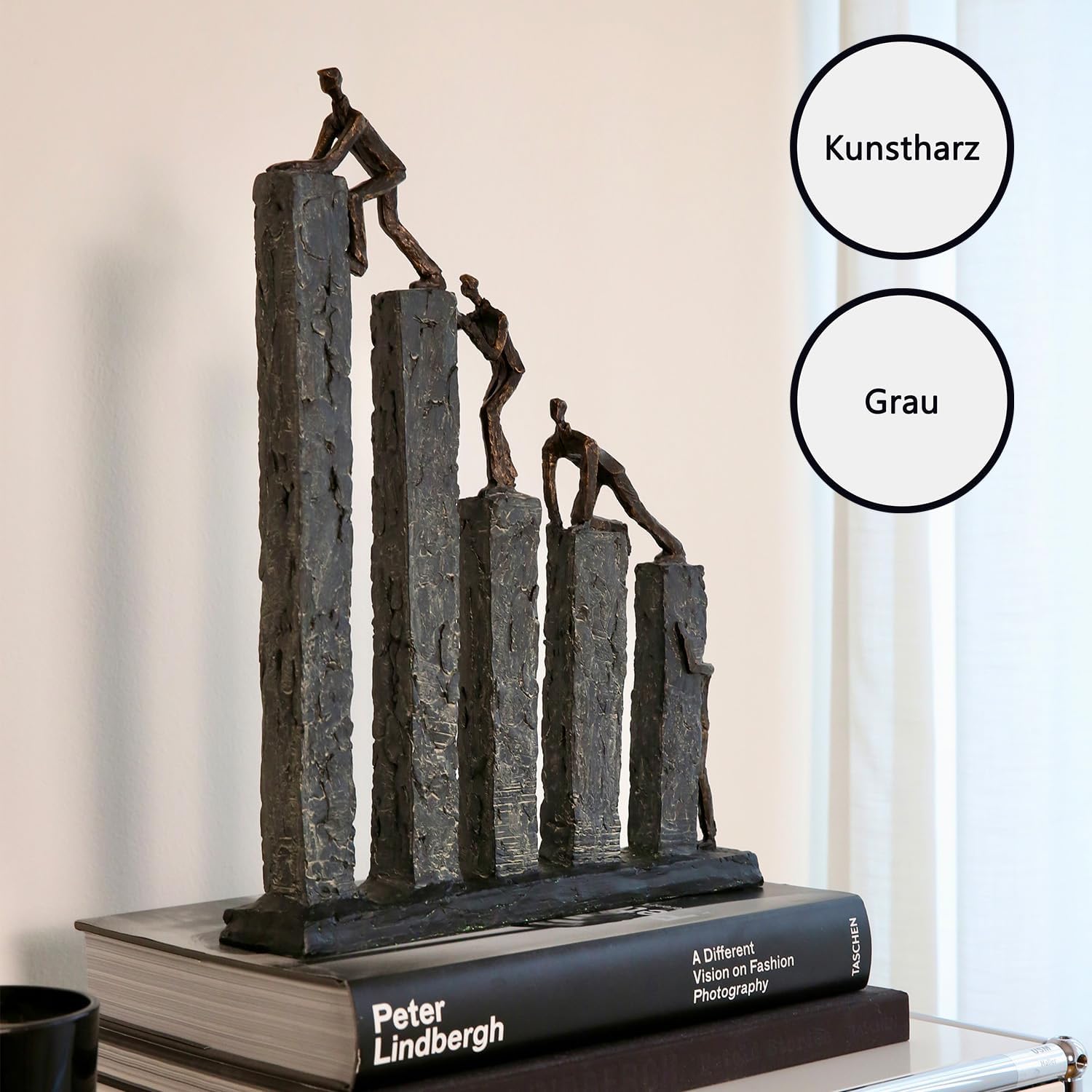 Kletternde Figuren Raise - Handgefertig mit inspirierendem Spruch