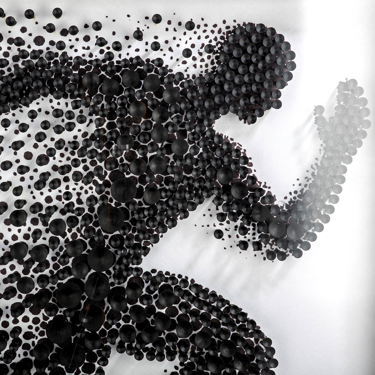 Leinwandbild Sprint Läufer 3D Optik modern quadratisch 80x80 cm