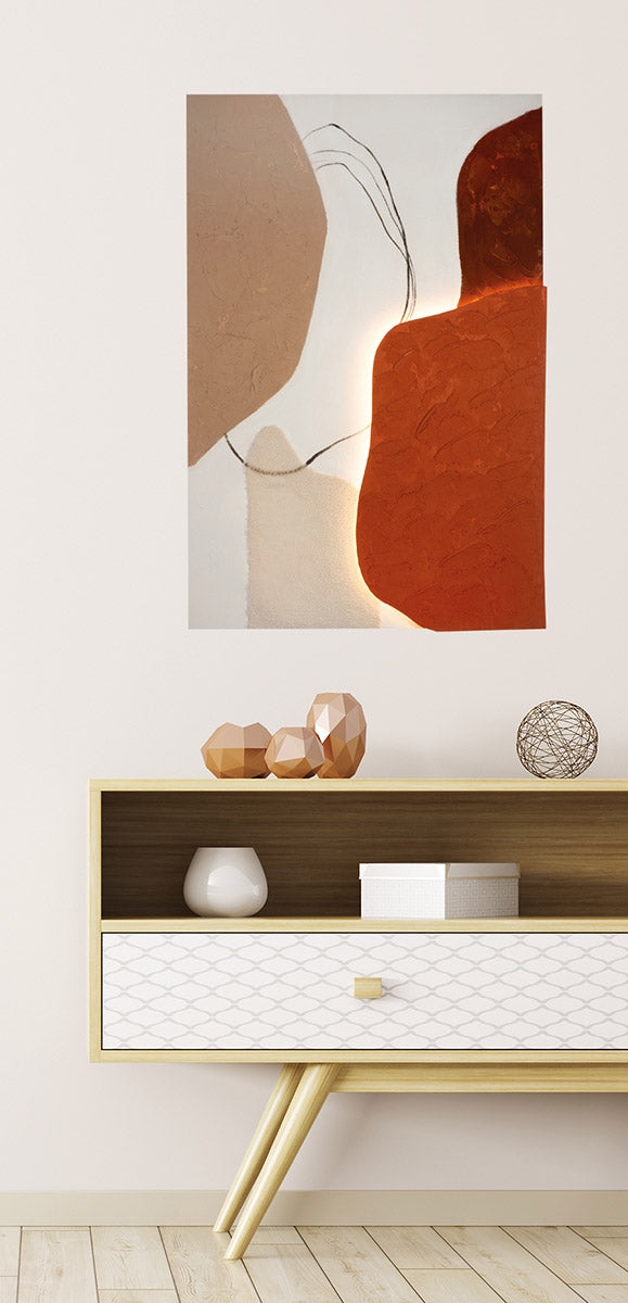 Bild LED Structo Leinwand mehrfarbig