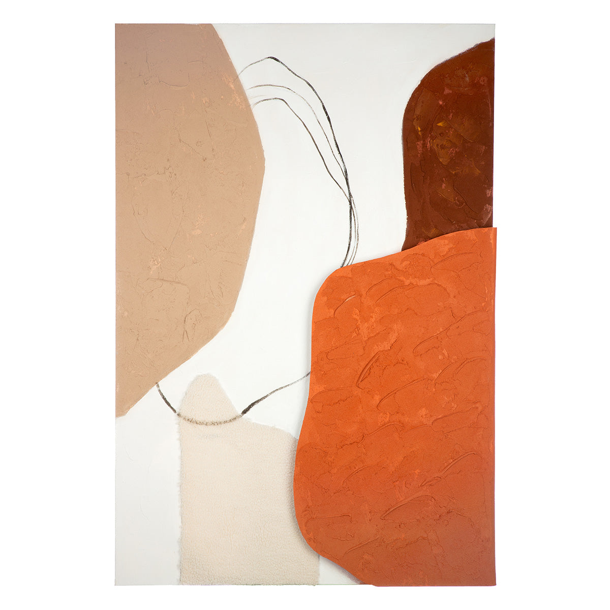 Bild LED Structo Leinwand mehrfarbig