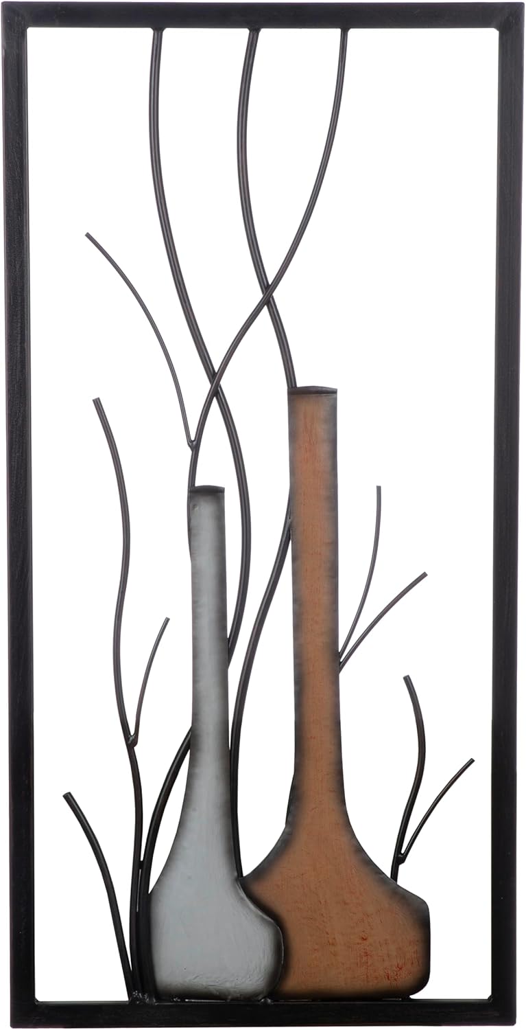 Wandbild Set Vase Herbst Winter MF Premium Edition 2 Teilig Metall