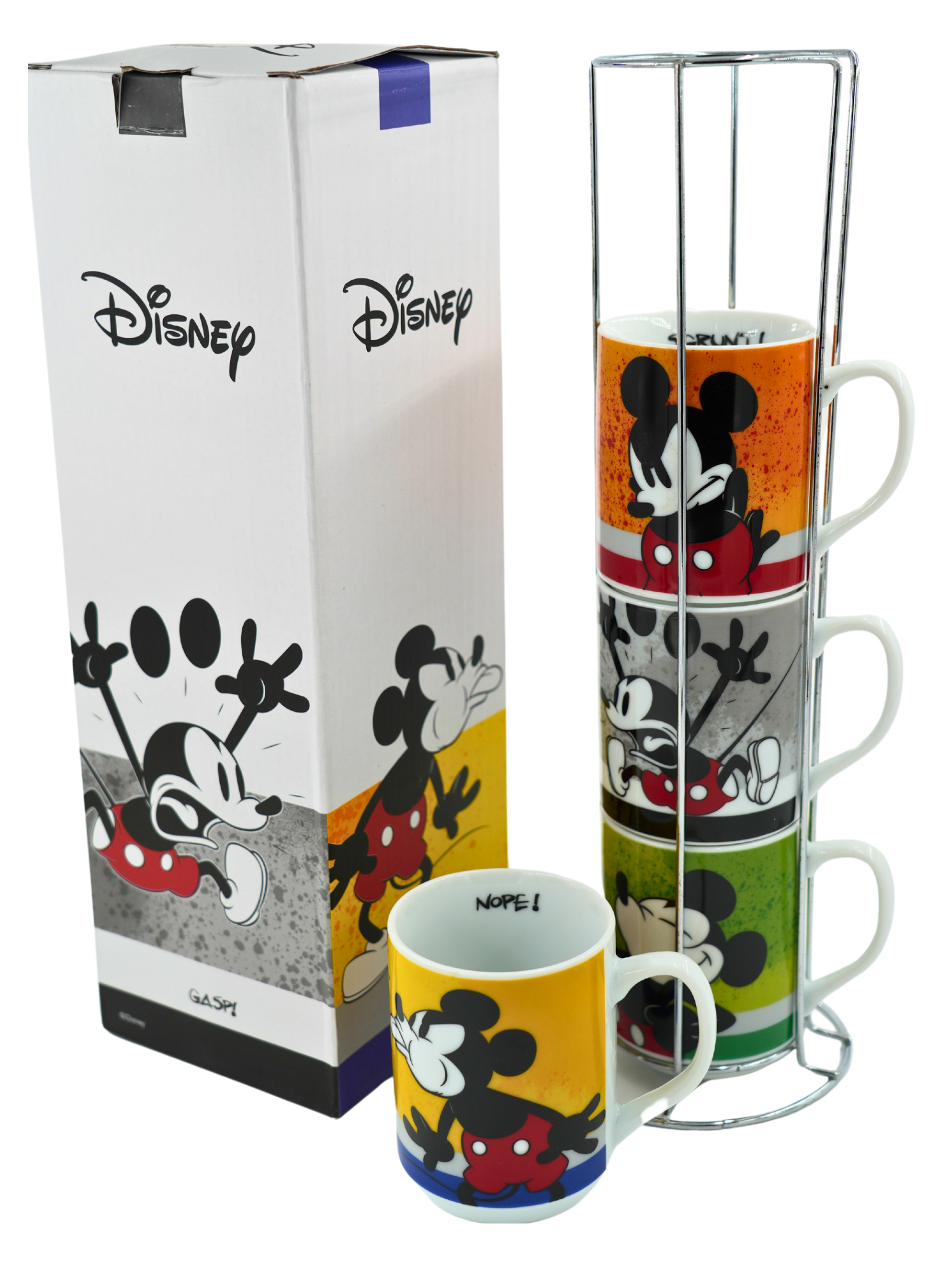 Disney Stapeltassen Set 'Mickey I am' – 4-teilig, Porzellan