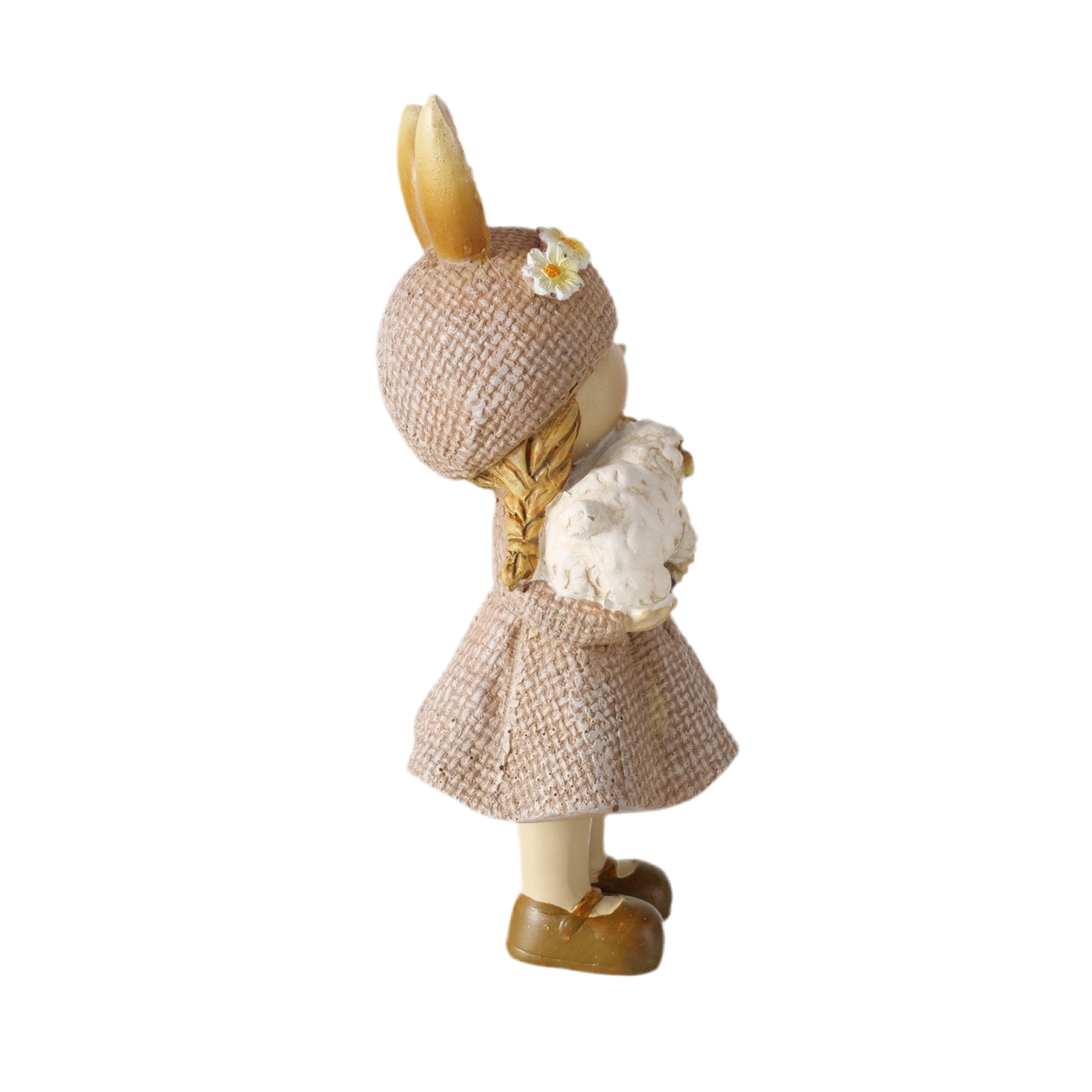 Dekofigur Set Livia Mädchen mit Hase und Schaf 2er Set 12cm