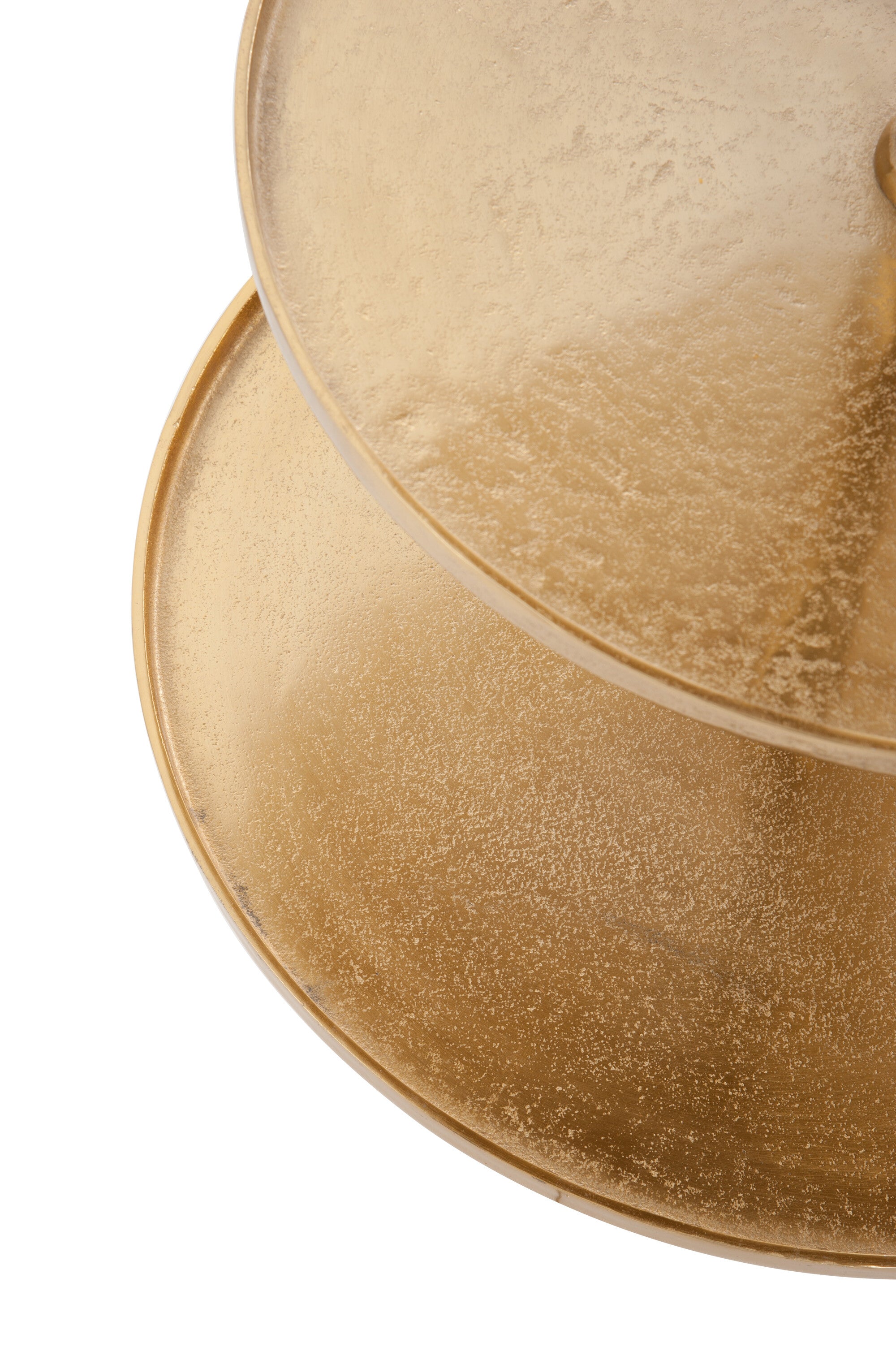 Grandeur Etagere 'Golden Majesty' - Luxuriöses 5-Ebenen Tablett aus goldfarbenem Aluminium Höhe 165cm