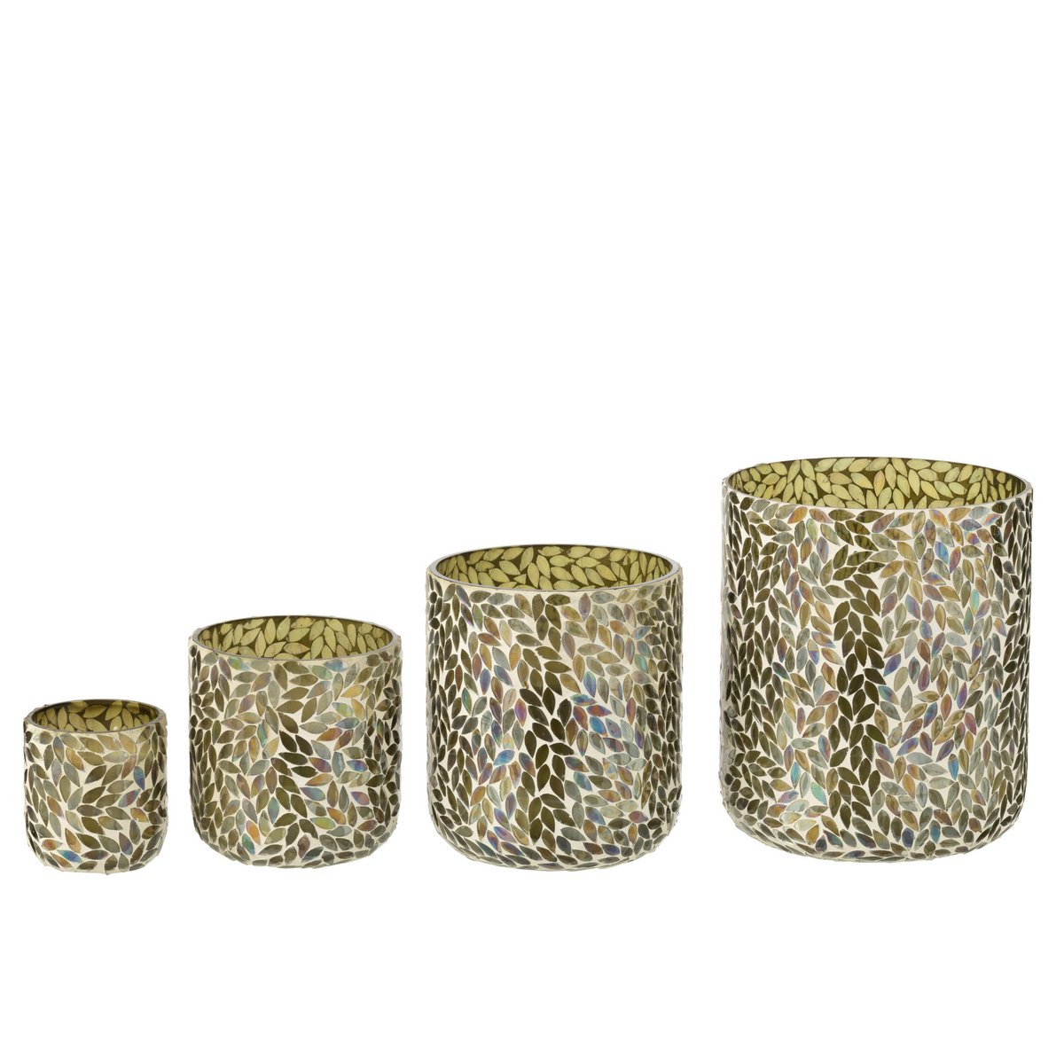 J-Line Duftkerze Tender Rose – Wachs – Grün – extra groß – 150U