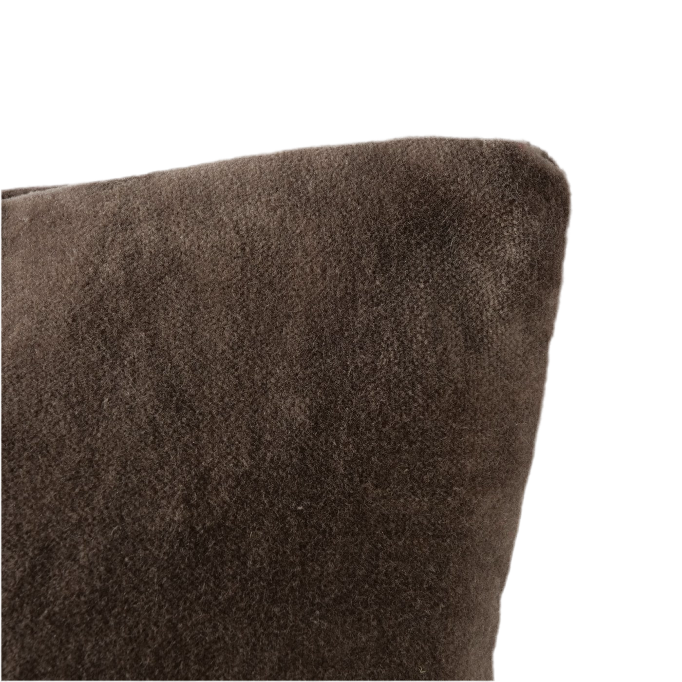 Decoratief kussen Florena Terra 45x45 cm handgeborduurd bruin bloemenmotief