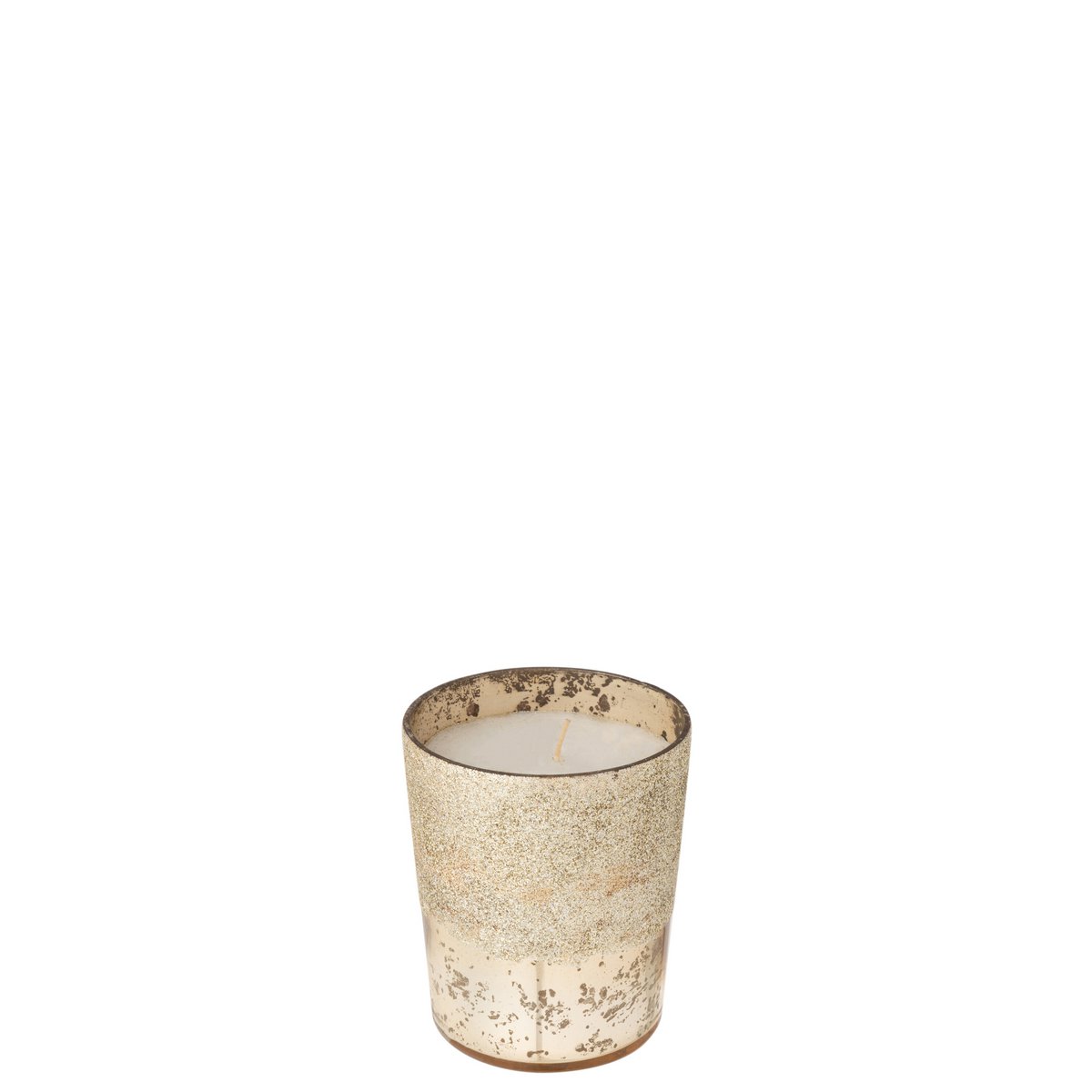 J -Line Duft Kerze M -Chic - Glas - Gold - klein - 48h