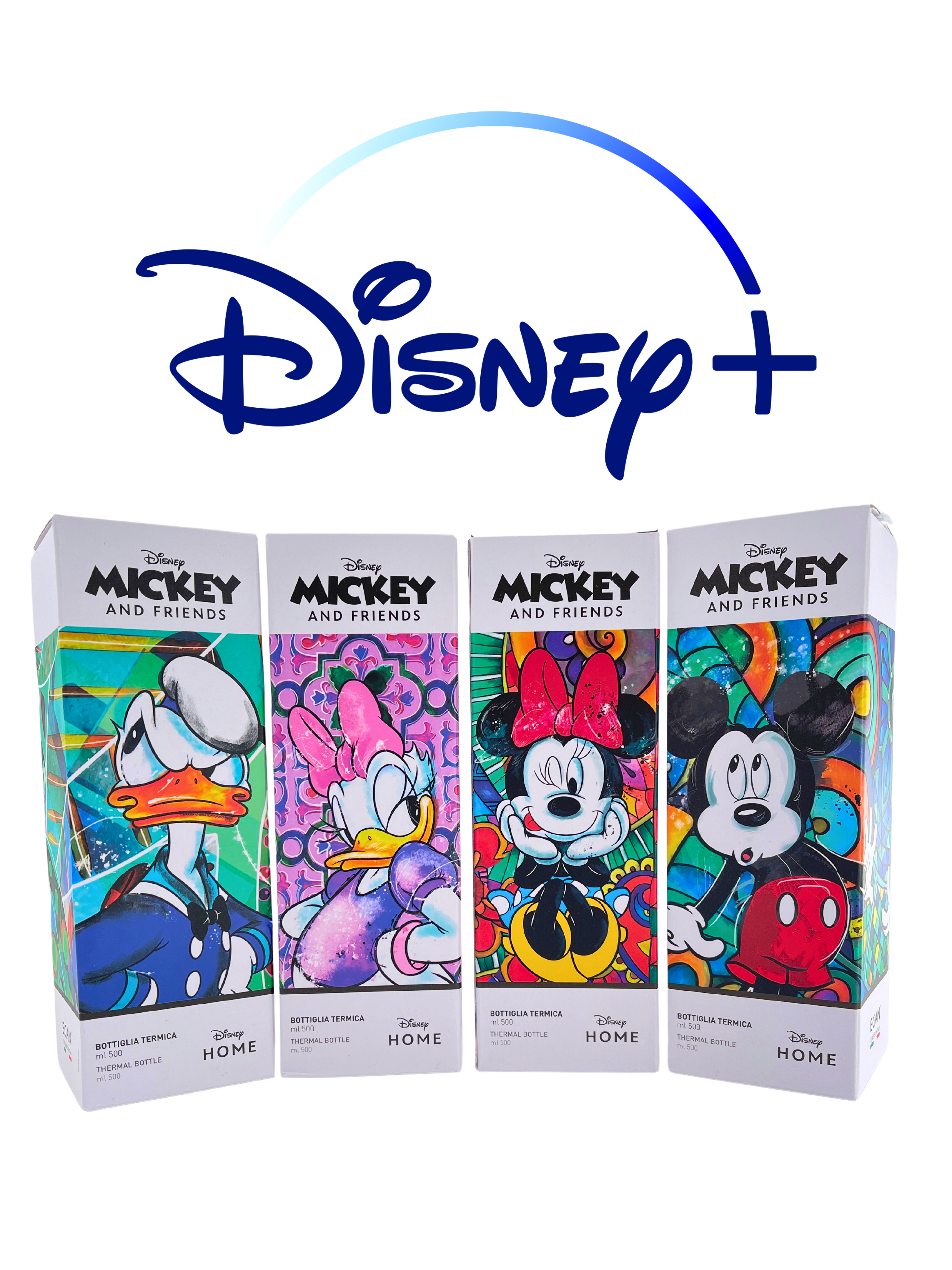 Disney Thermoflasche Minnie - 500 ml, Edelstahl in Geschenkverpackung