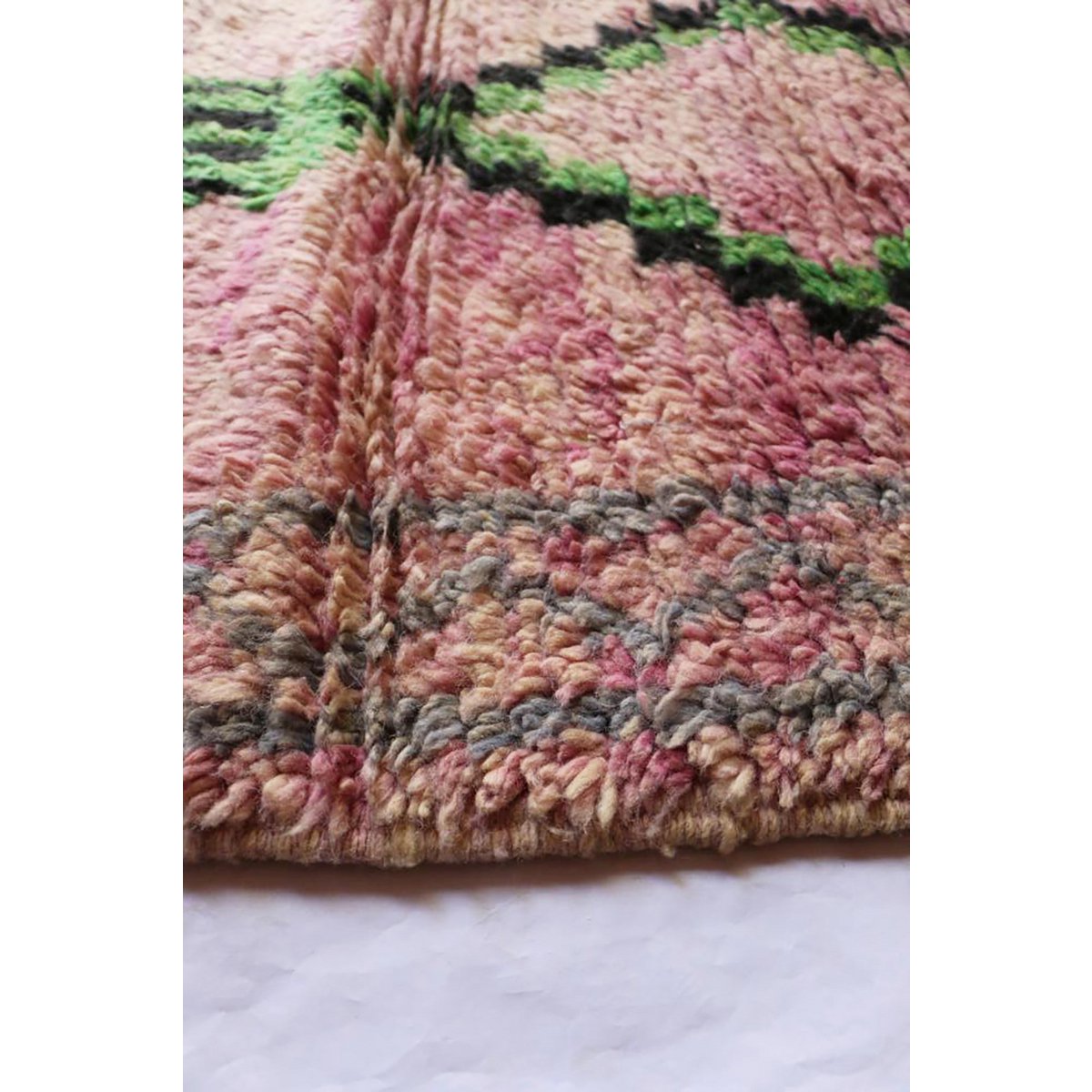 Marokkaner Berberkorridor Teppich reines Woll 81 x 389 cm