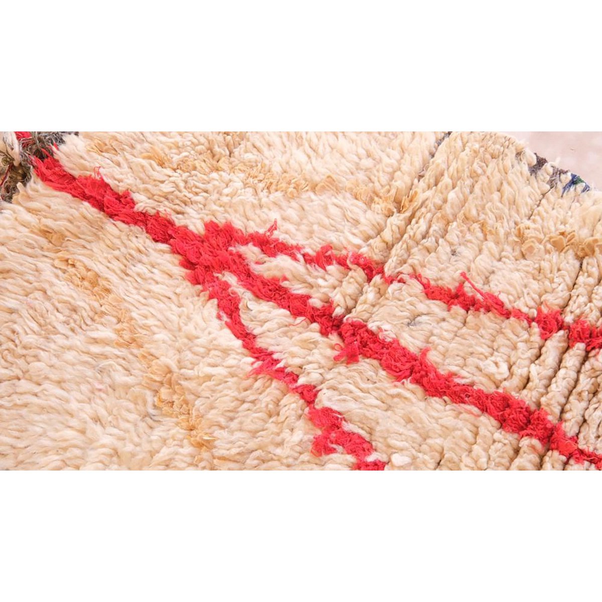 Marokkaner Berber Teppich reine Wolle 67 x 127 cm