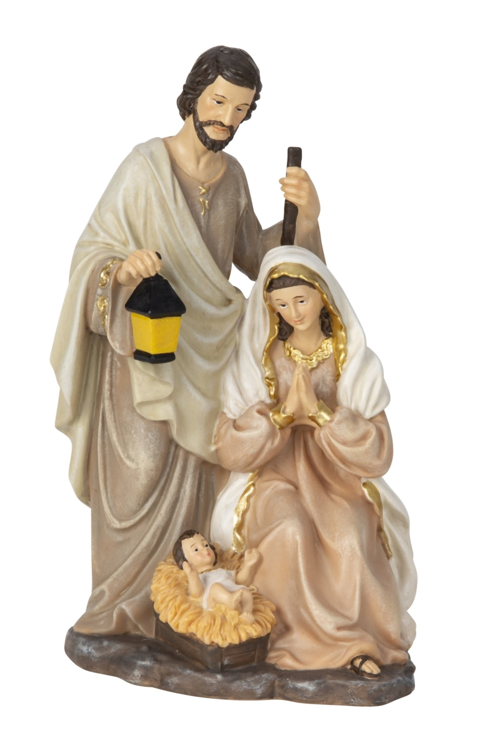 Krippenfigur Heilige Familie Bethlehem 21cm Polyresin Weihnachtsdeko