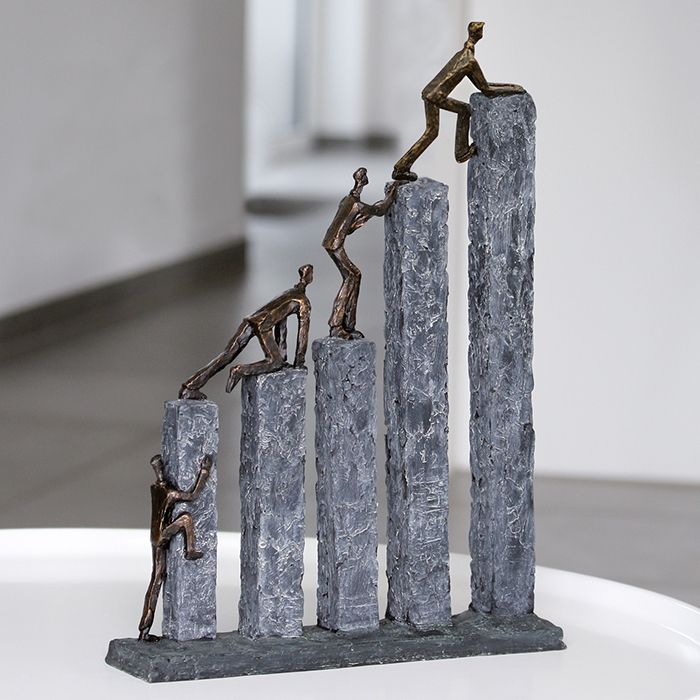 Kletternde Figuren Raise - Handgefertig mit inspirierendem Spruch