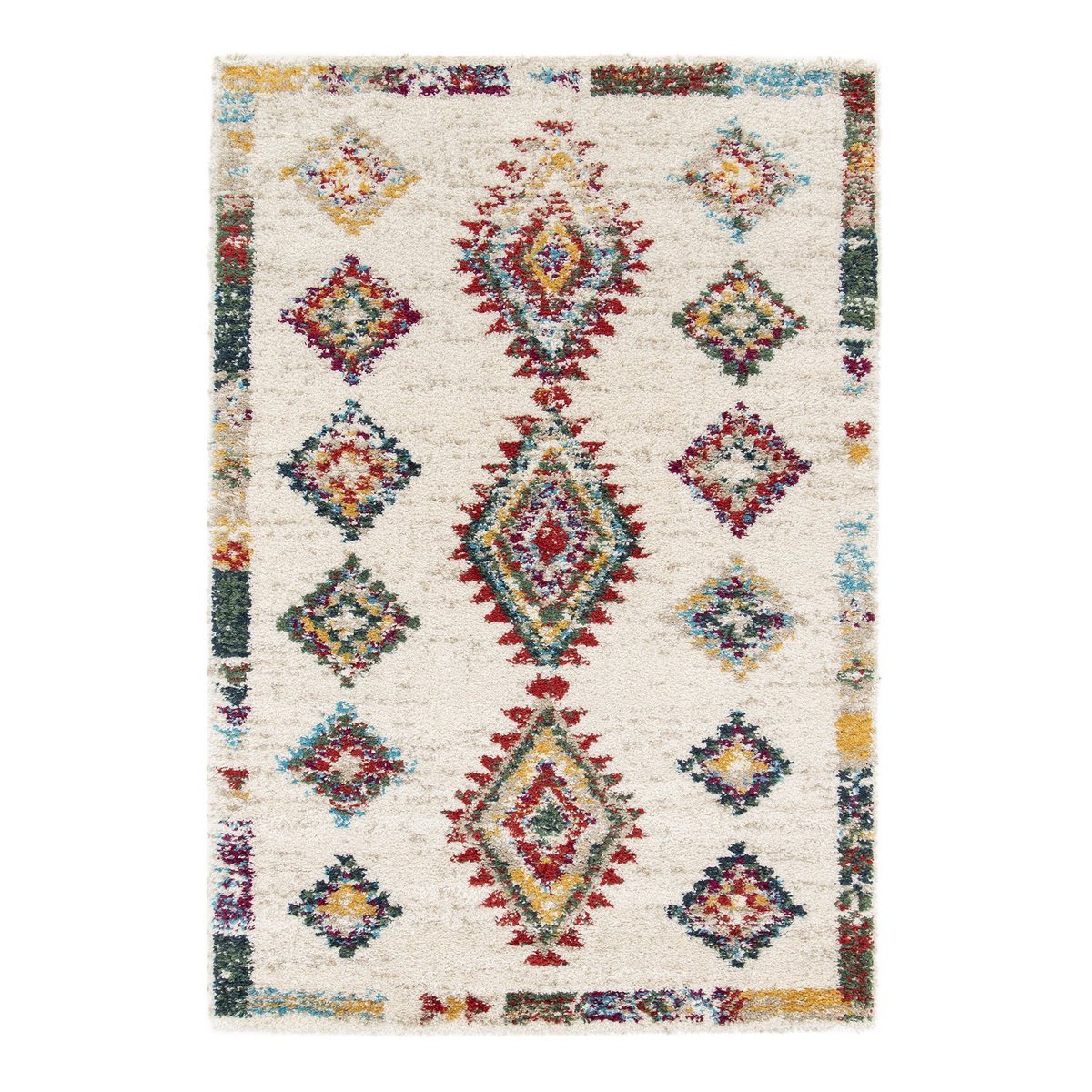 Weicher Innenteppich mit zeitgenössischen ethnischen Mustern Sirocco