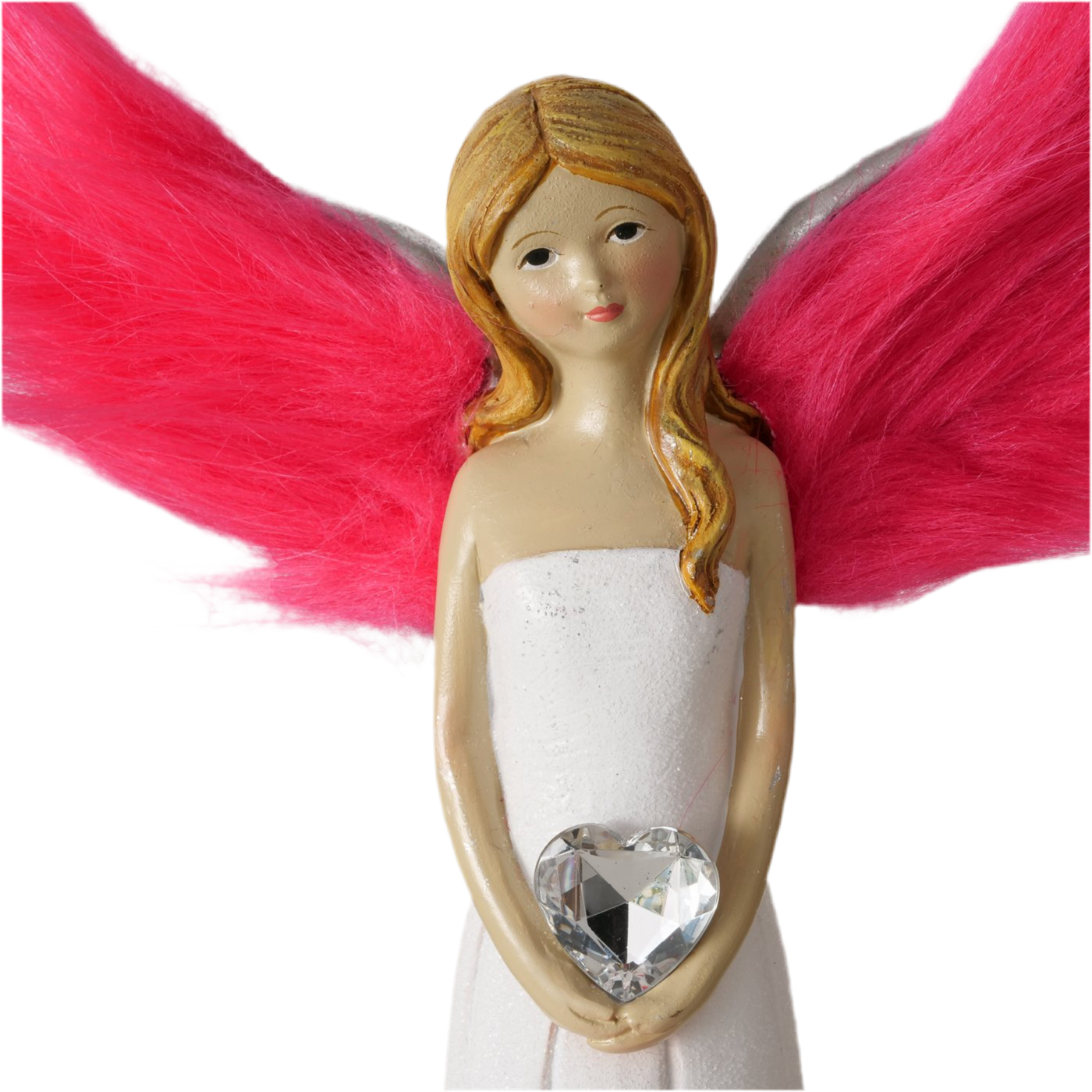 Engelfigur Penny Mädchen Rosa Glitzer Handarbeit Dekofigur Höhe 38cm