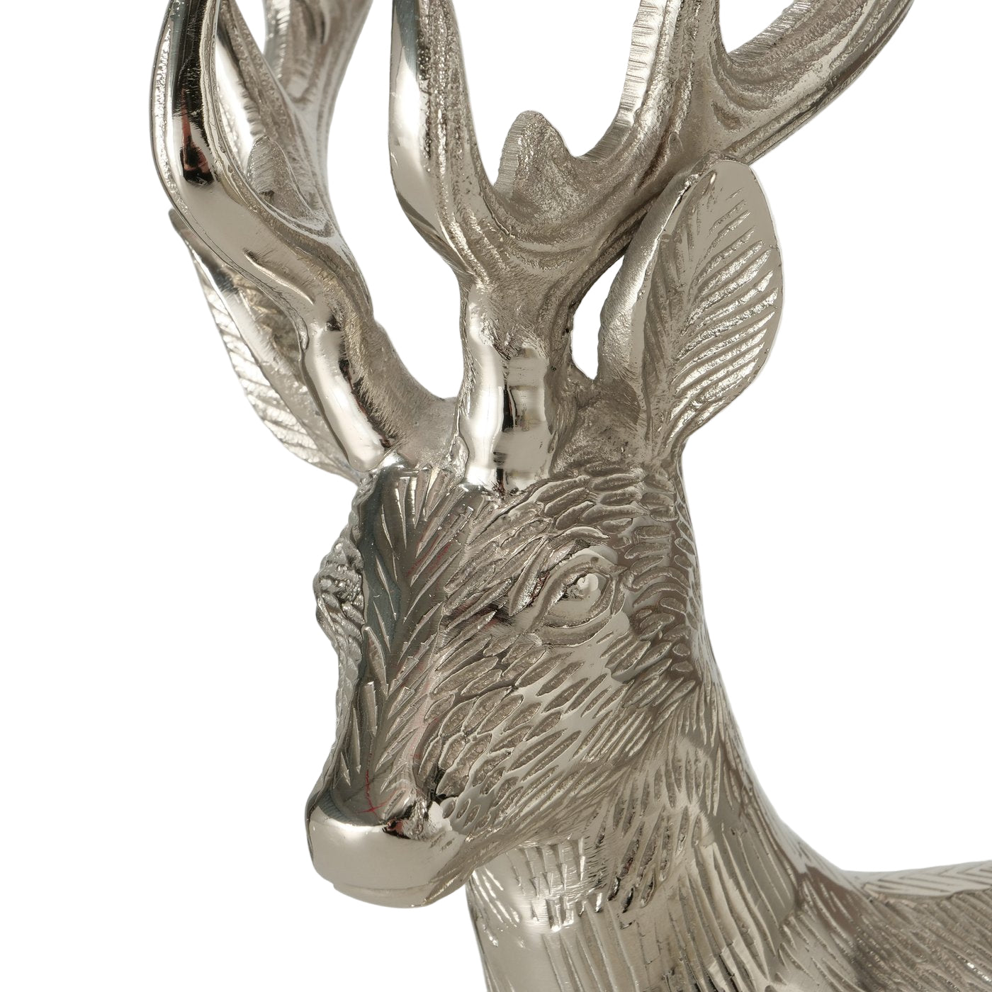 Jokko Hirschfiguren 2er Set Silber Weihnachtsdeko