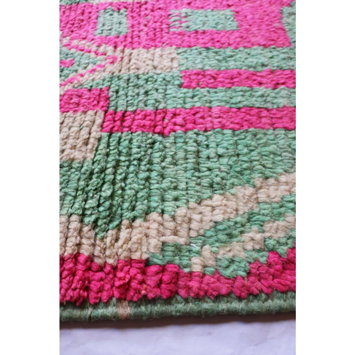 Marokkaner Berberkorridor Teppich reines Woll 71 x 346 cm