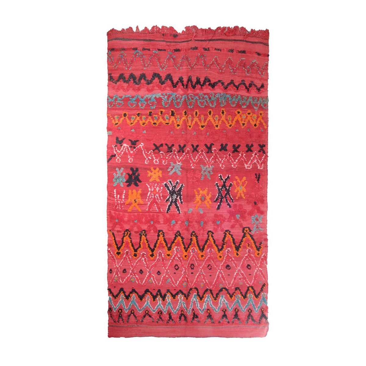 Marokkanischer Berber Kilim Teppich reine Wolle 177 x 232 cm - verkauft