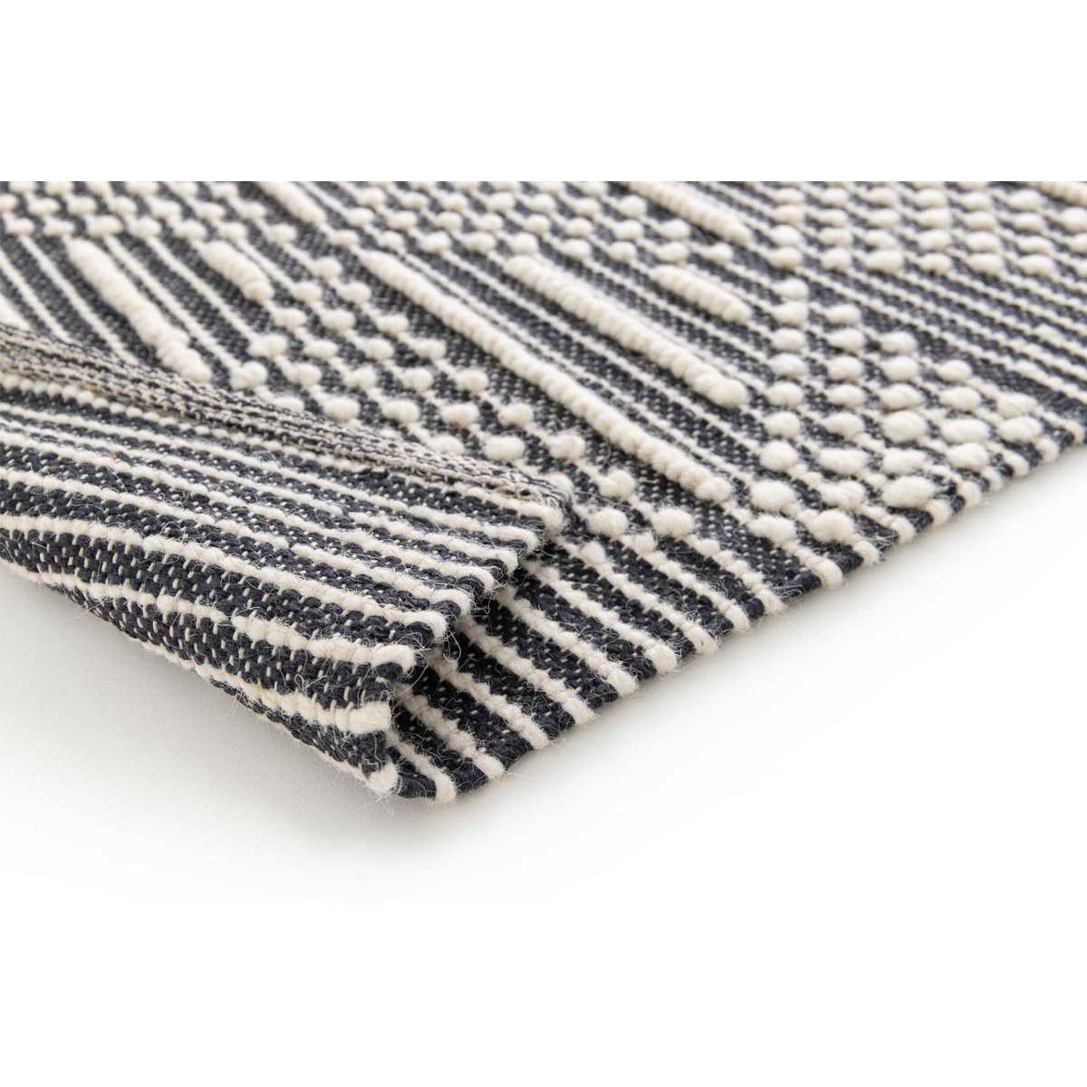 Wolle und Baumwollteppich handgefertigt Oslo