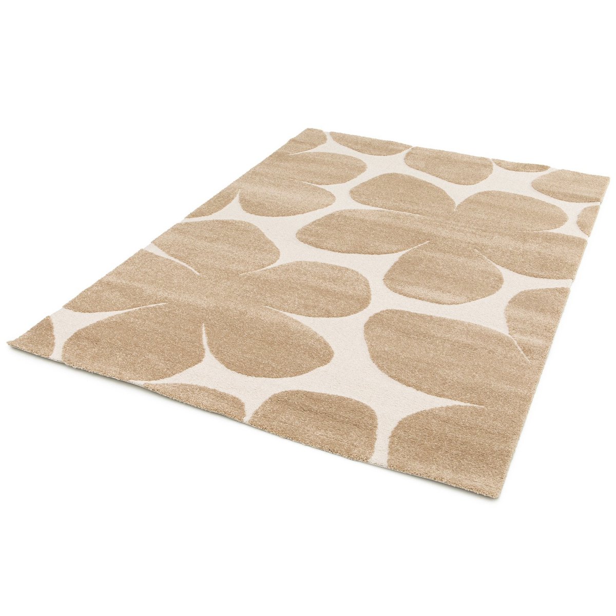 Weicher Teppich mit 3D -Erleichterung Blüte Relief