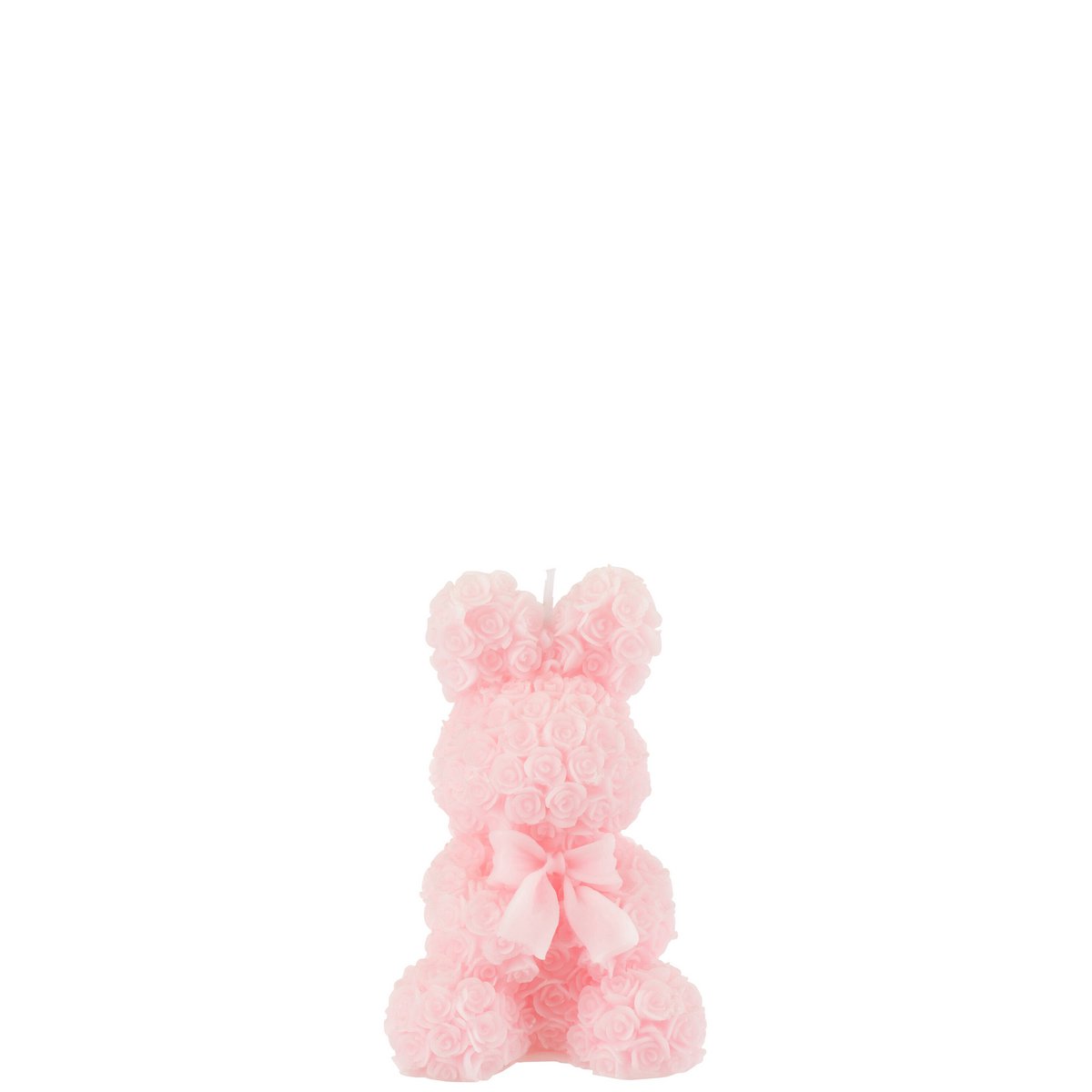 J -Line Kaars Rabbit - Pink - klein - 8h