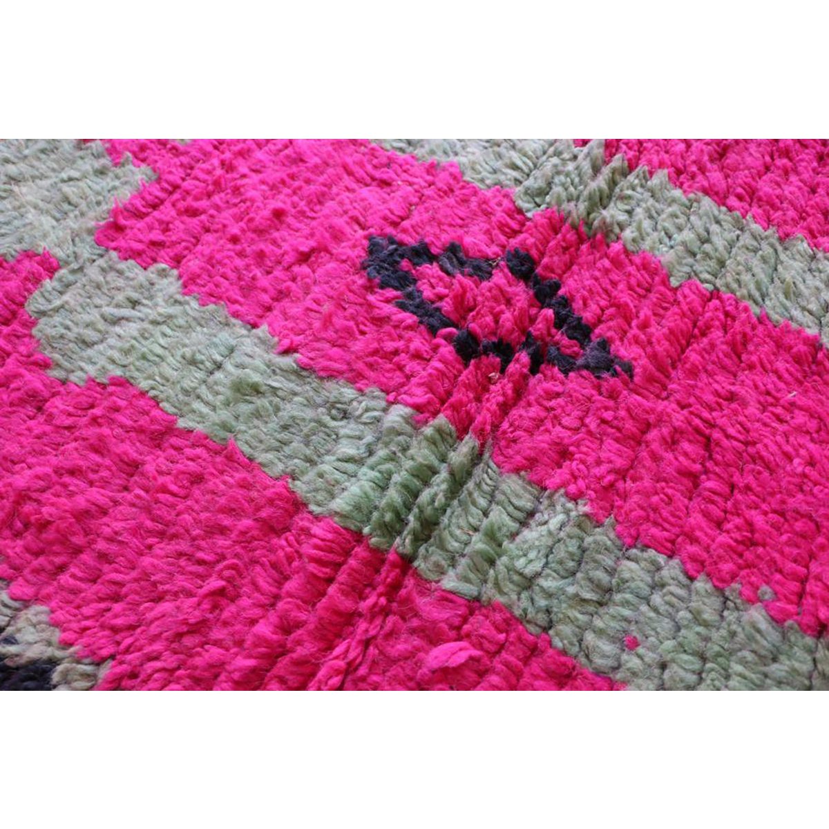 Marokkaner Berberkorridor Teppich reines Woll 71 x 355 cm