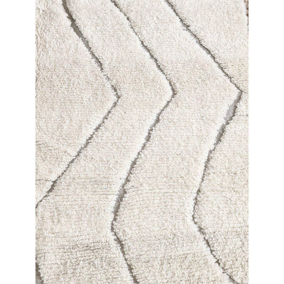 Authentischer marokkanischer Berberteppich aus Wolle El Jadida 190 x 292 cm