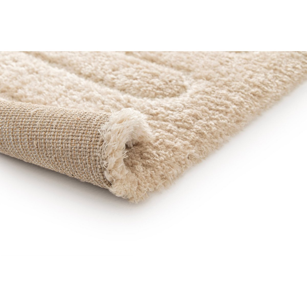 Recycelter Polyester -Reliefteppich mit raffiniertem Eolya -Design