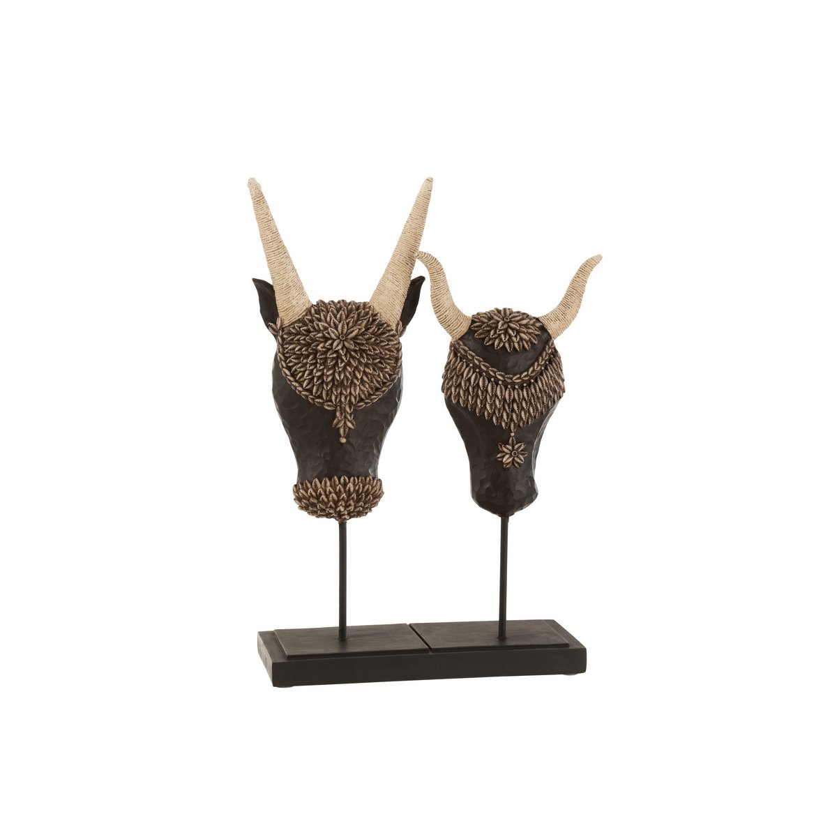 Dekoratives Stierschädel-Duo auf Fuß Skull On Foot