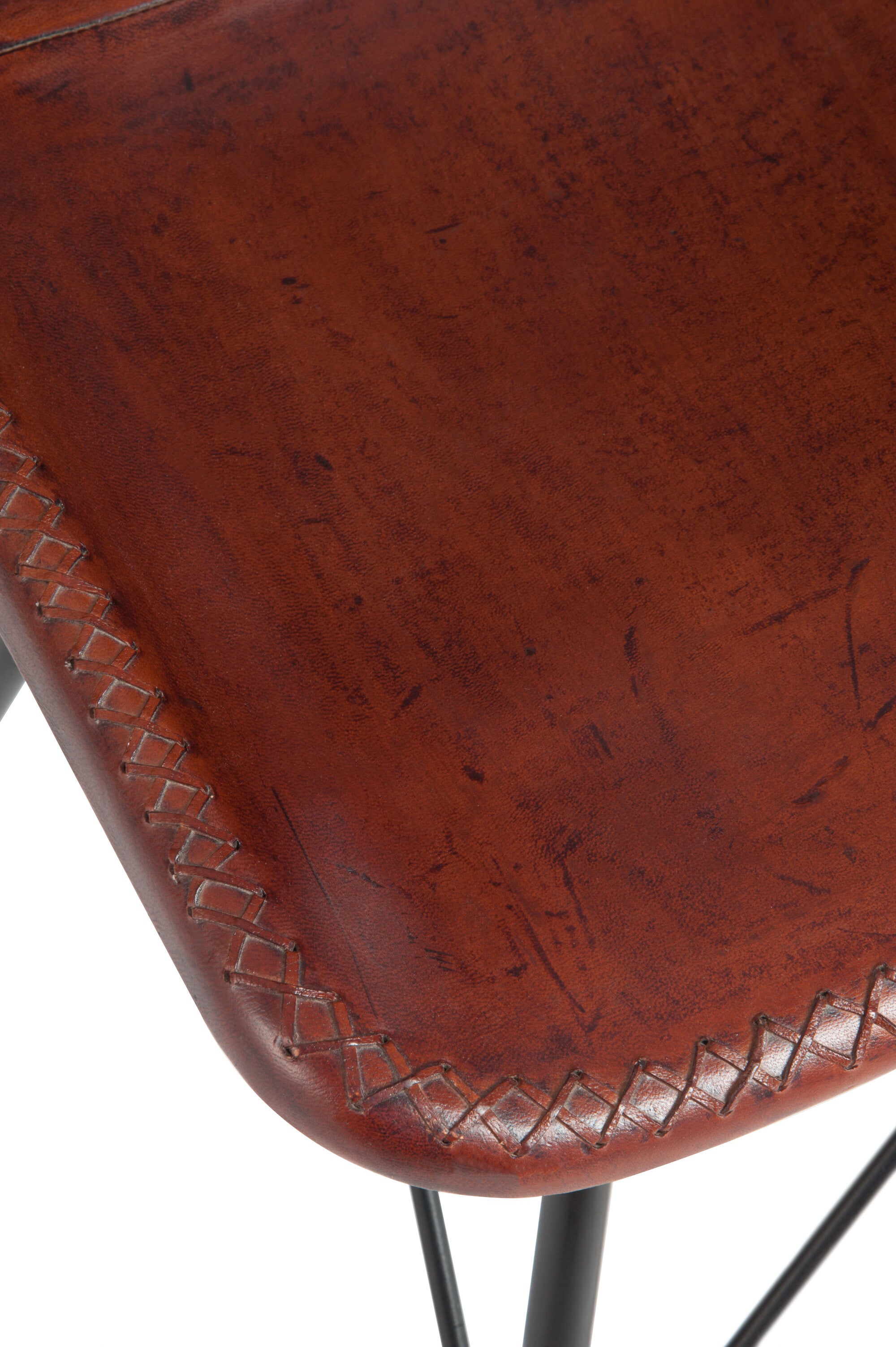 2er Set Loft Echtleder Stühle - Urbaner Chic in Schwarz oder Dunkelbraun