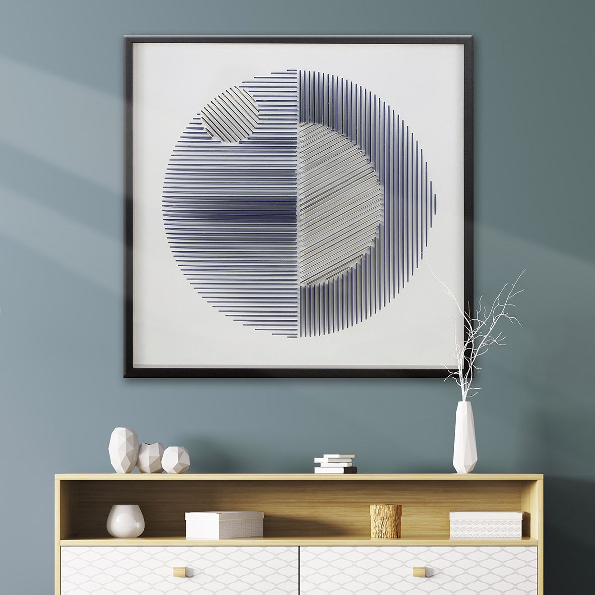 Wandbild Memphis Vision 3D Wandobjekt 90x90cm