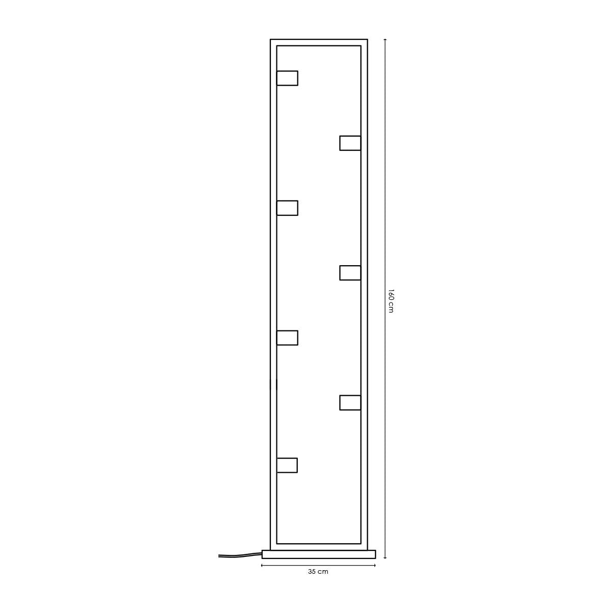 Preto Stehleuchte Schwarz