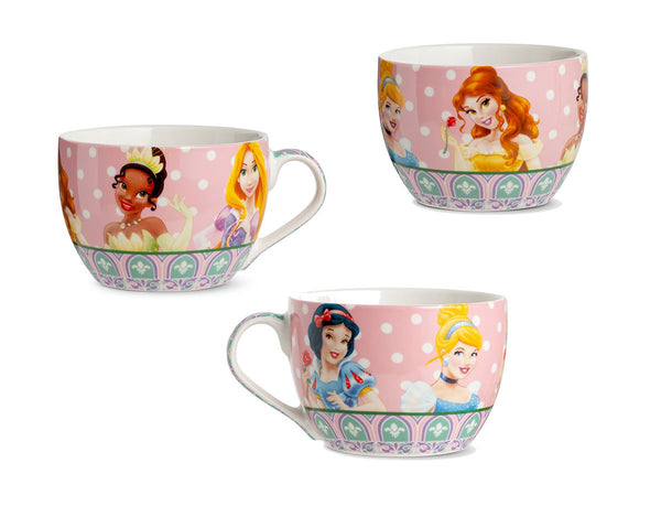 3er Set Disney Cappuccinotassen 'Prinzessinnen' – Porzellan in Geschenkverpackung