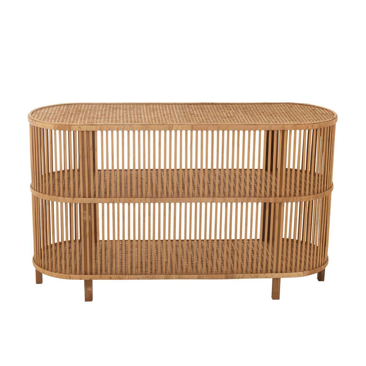 rattan bambus gartenmöbel Kommode Tisch Exo Bambus Rattan Naturell