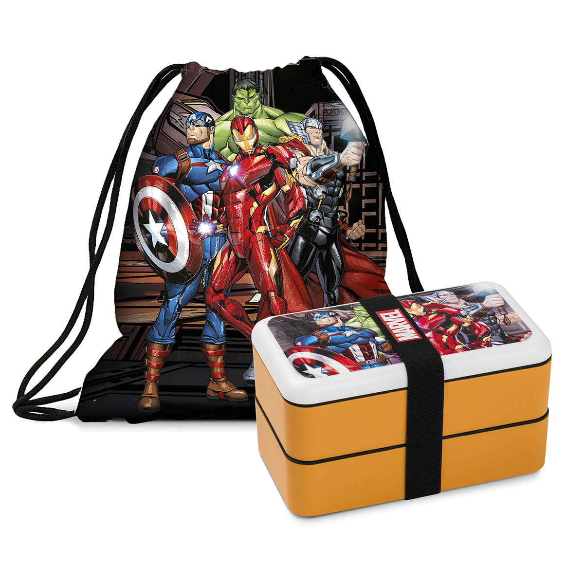 Beutel Lunchbox Marvel - Avengers Kunststoff mehrfarbig