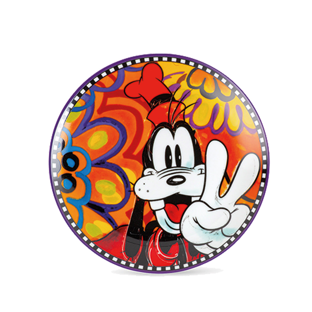 Teller Goofy Porzellan mehrfarbig 6tlg.