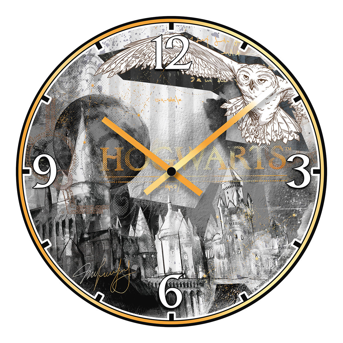 Harry Potter Hogwarts Castle Wanduhr 50cm