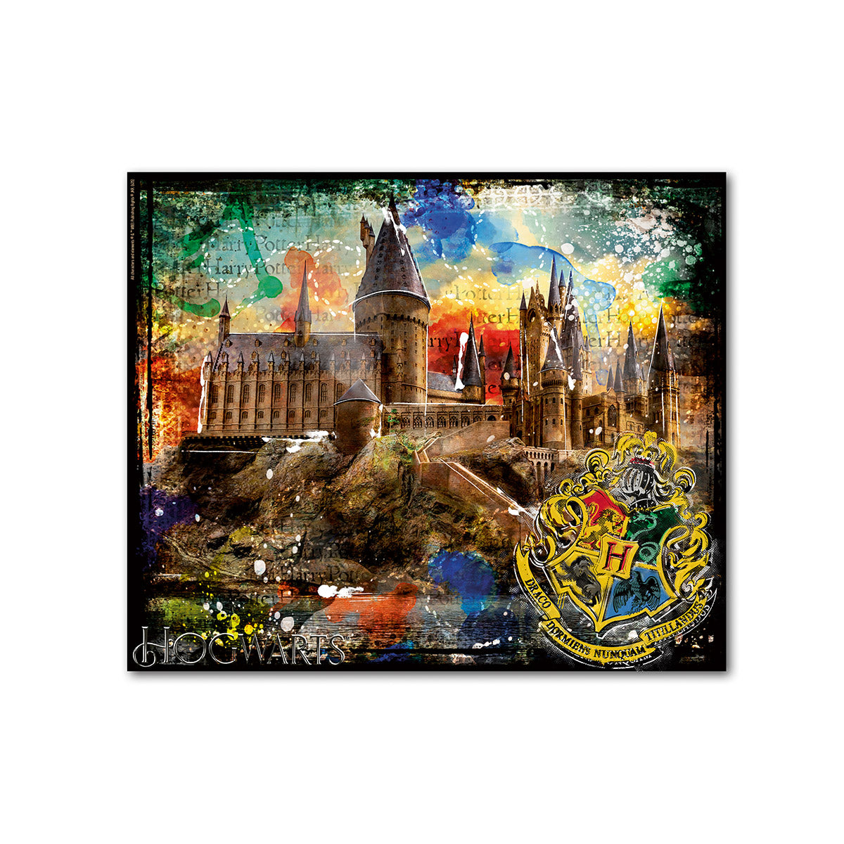 Wandbild Hogwarts mehrfarbig 100x80cm Leinwand querformat
