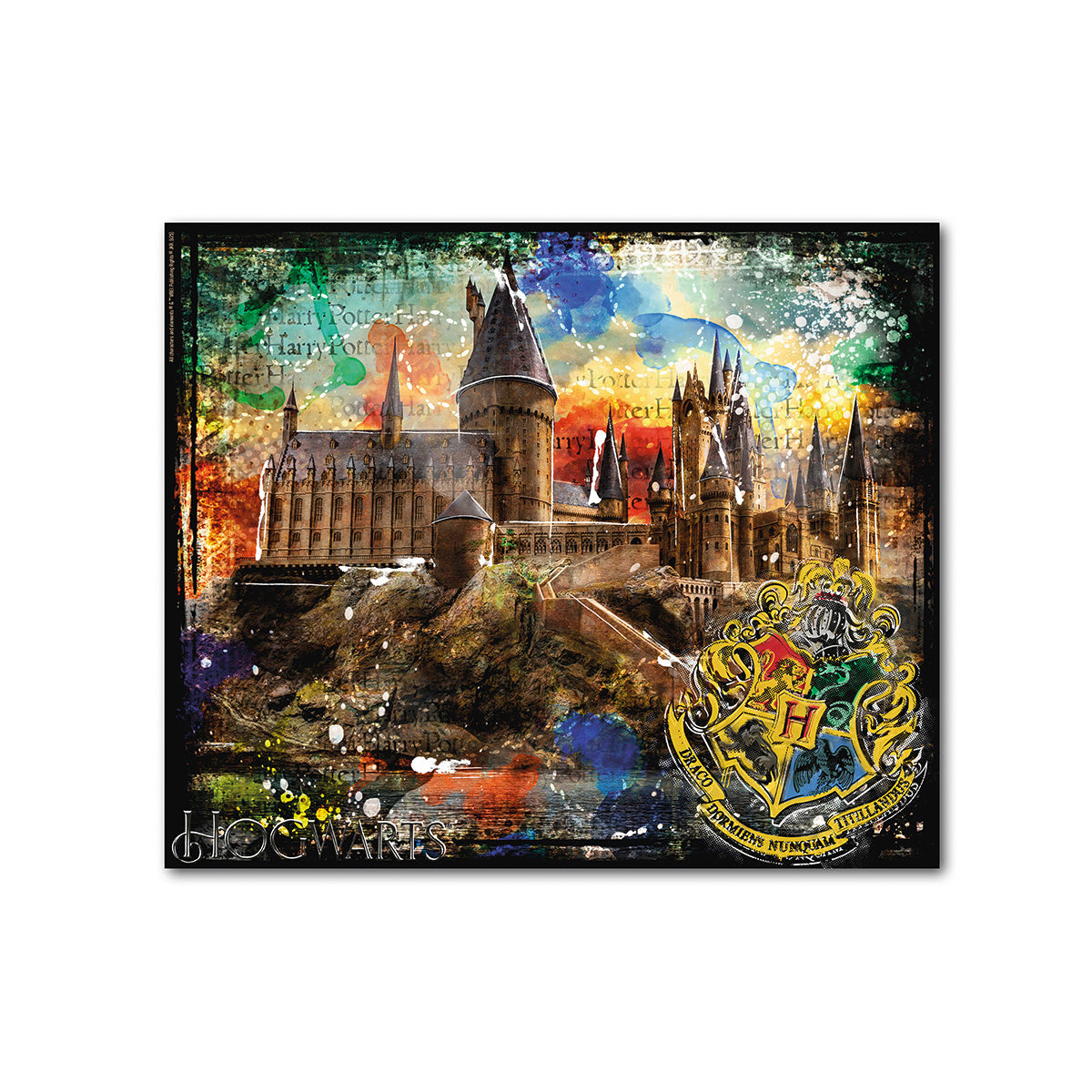 Wandbild Hogwarts mehrfarbig 100x80cm Leinwand querformat