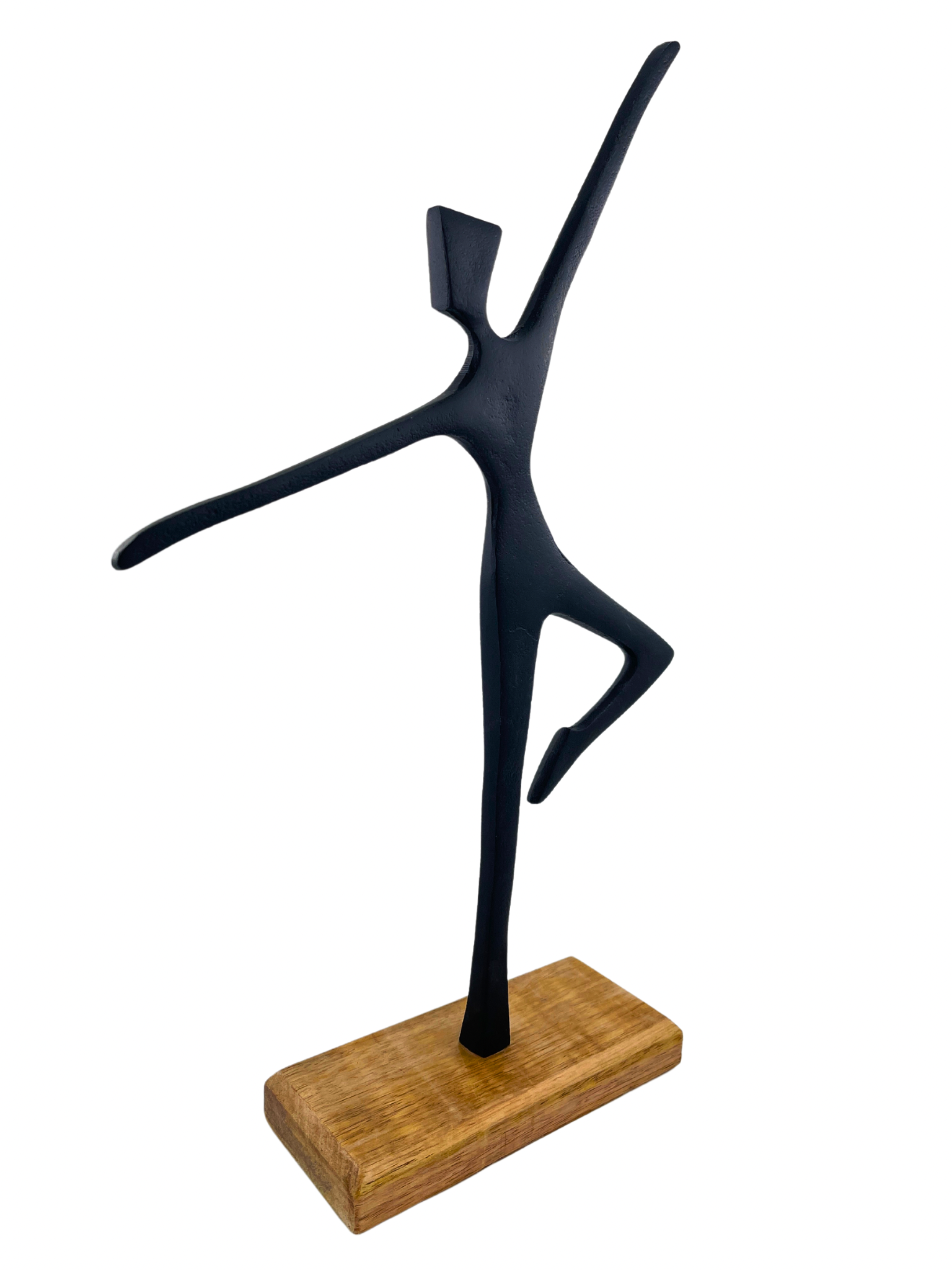 Tanzimpuls – Dynamische Skulptur in Schwarz Höhe 45.5cm