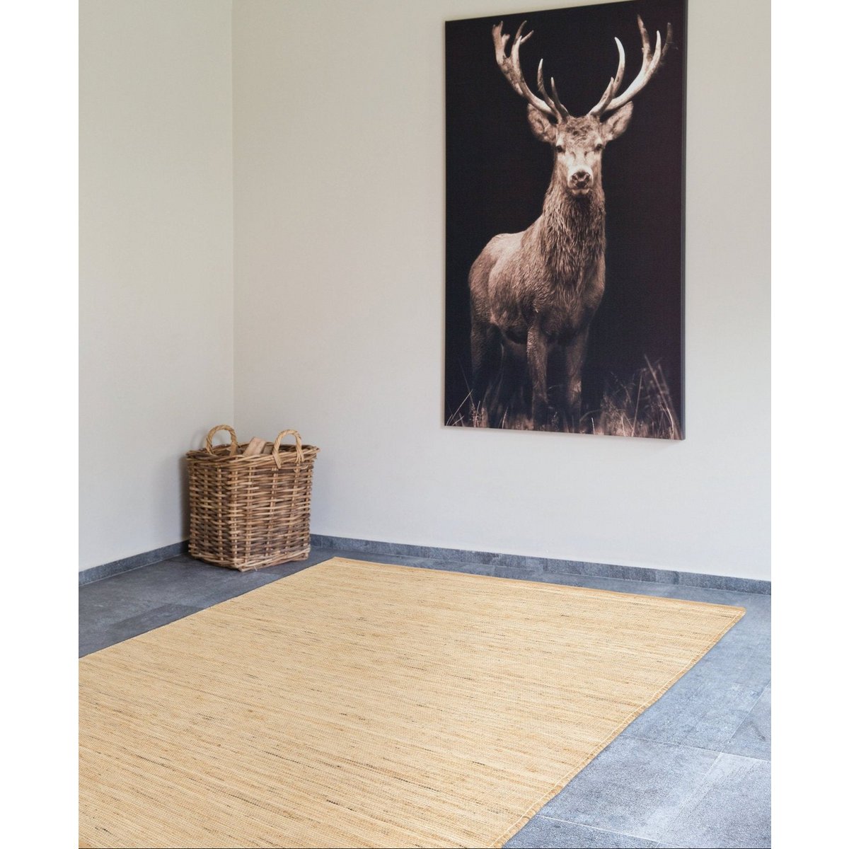 Jute Teppich gewebtes Hand Terra