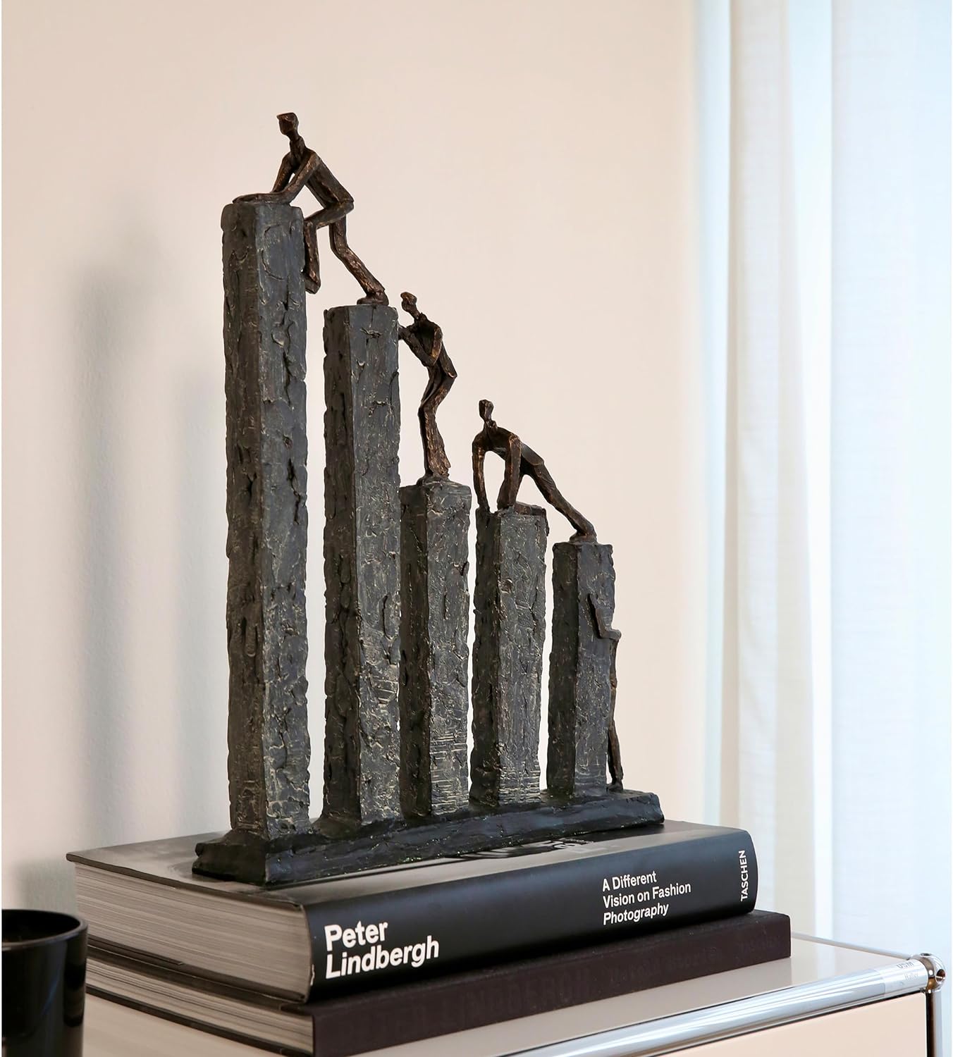 Kletternde Figuren Raise - Handgefertig mit inspirierendem Spruch